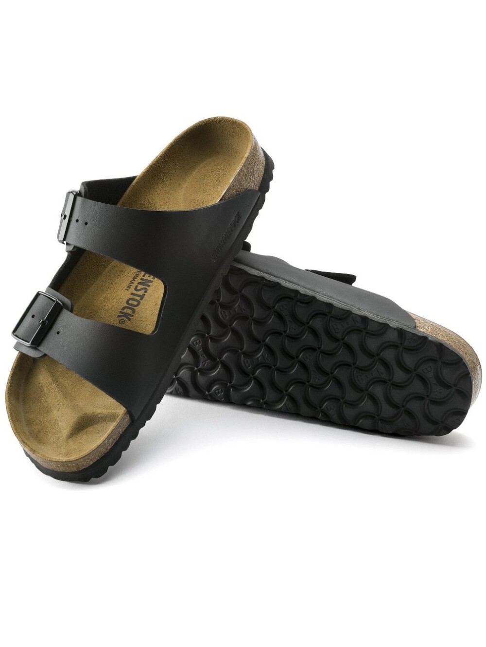 Birkenstock Arizona Birko-Flor Sandals Size 9 EU 40 Medium Narrow Black Defects